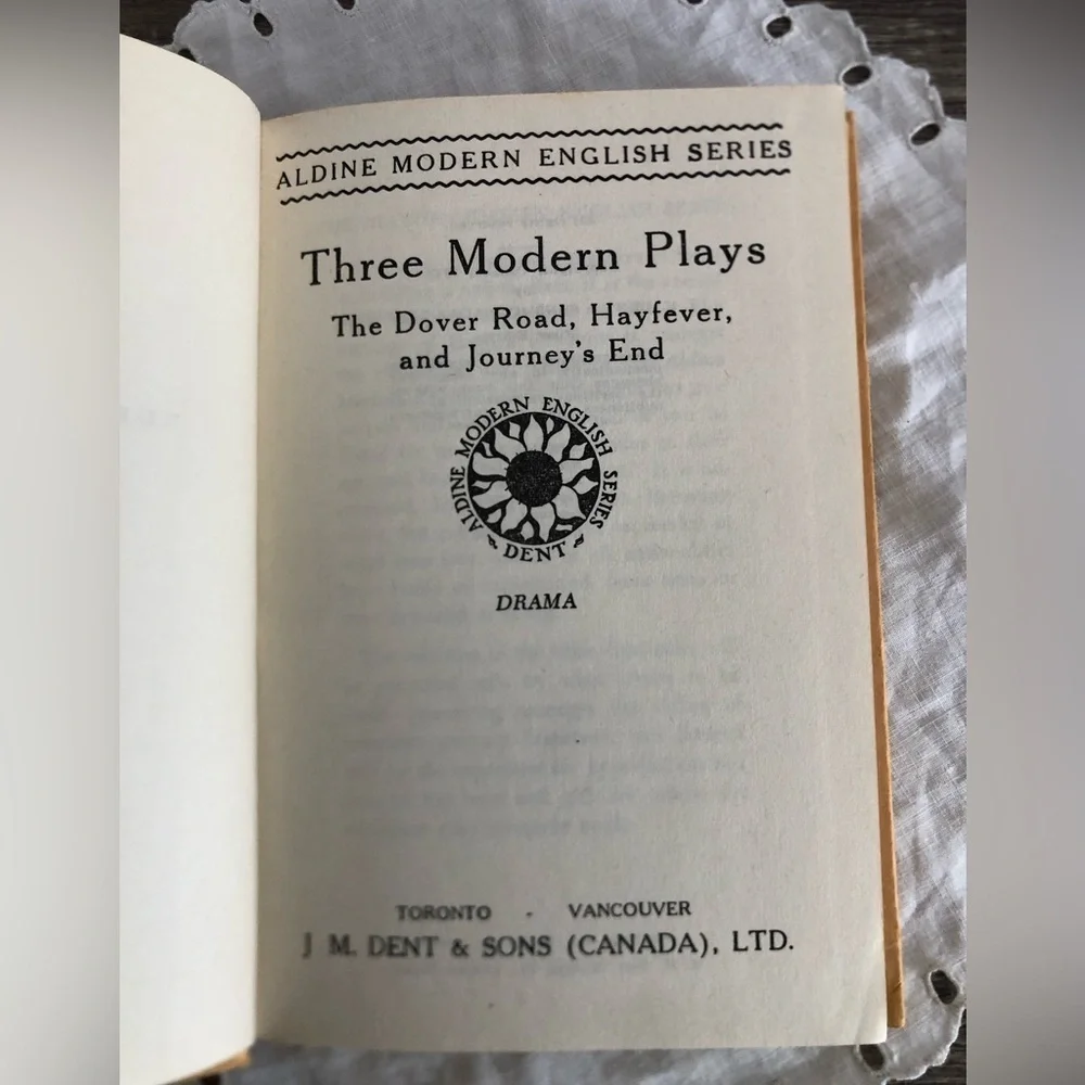 Vtg 1954 Three Modern Plays Book - Picture 4 of 13